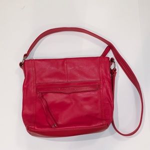 Stone & Co. Red Leather Shoulder Bag